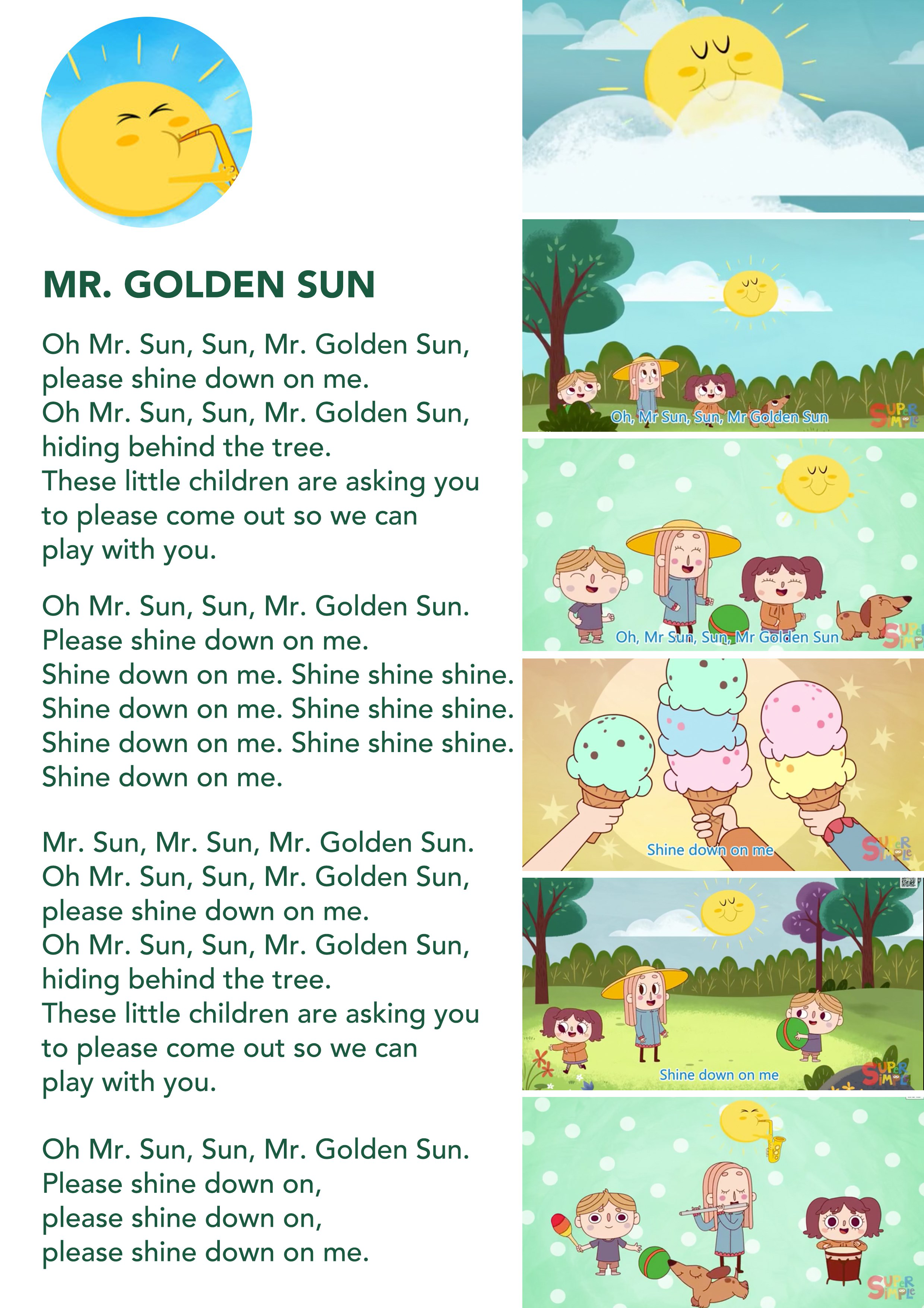 101 Mr. Sun, Sun, Mr. Golden Sun